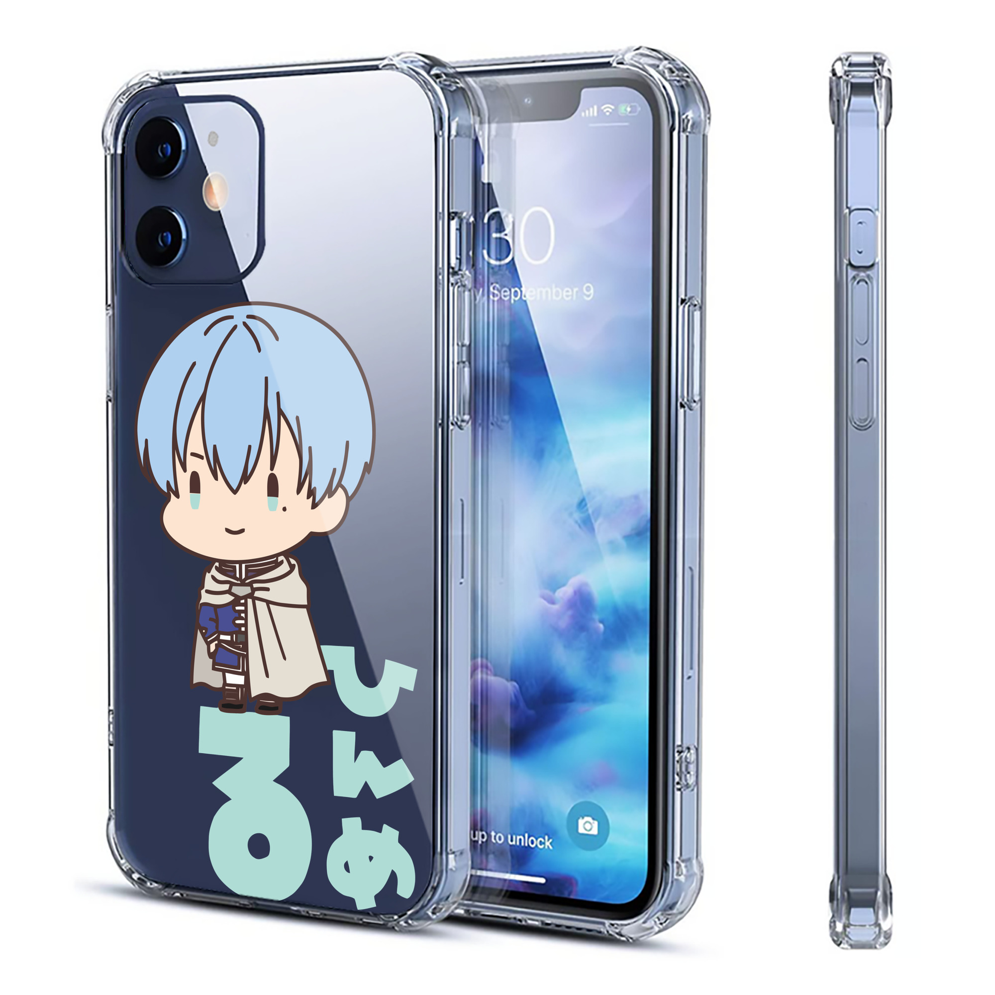 （画像用） 葬送のフリーレン Frieren 【iPhone 12シリーズ対応】透明スマホケース（クリアソフトケース）